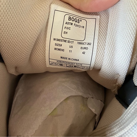 BOGS Sandstone Mid Suede CT Taupe Suede Waterproof Safety Composite‎ Toe Size 11 - Picture 11 of 13